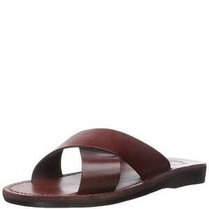 NEW JERUSALEM SANDALS elan slide sandal in brown
